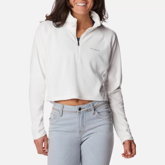 Columbia Fleece Crop Top - NWT - Picture 1 of 3